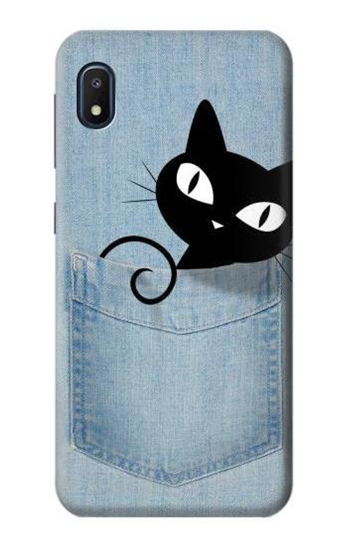 S2641 Pocket Black Cat Case Cover Custodia per Samsung Galaxy A10e