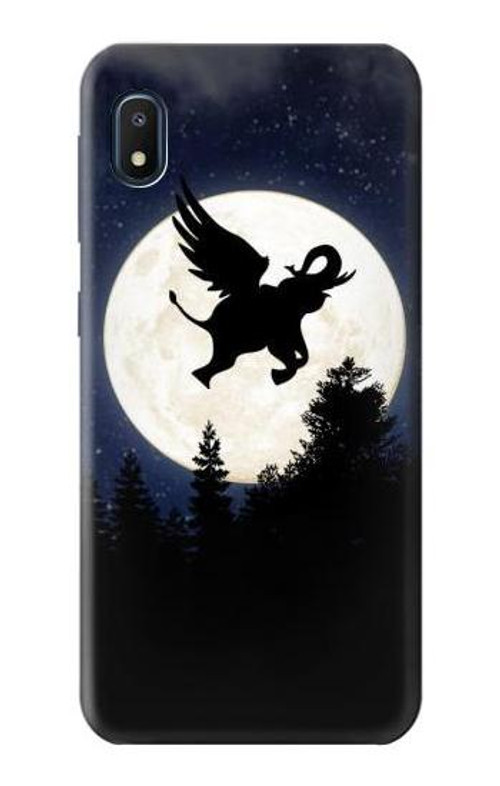 S3323 Flying Elephant Full Moon Night Case Cover Custodia per Samsung Galaxy A10e