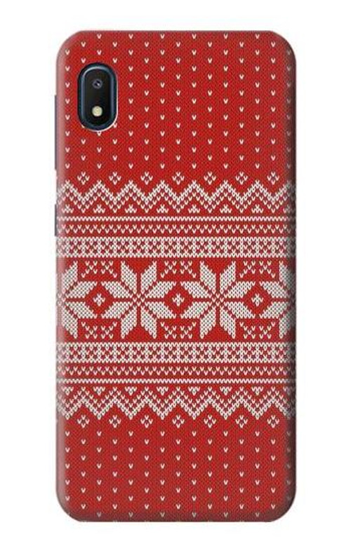 S3384 Winter Seamless Knitting Pattern Case Cover Custodia per Samsung Galaxy A10e