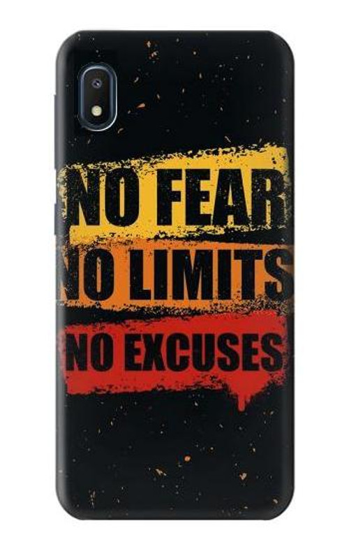 S3492 No Fear Limits Excuses Case Cover Custodia per Samsung Galaxy A10e