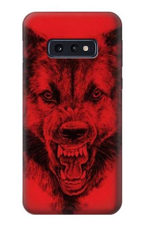 S1090 Red Wolf Case Cover Custodia per Samsung Galaxy S10e