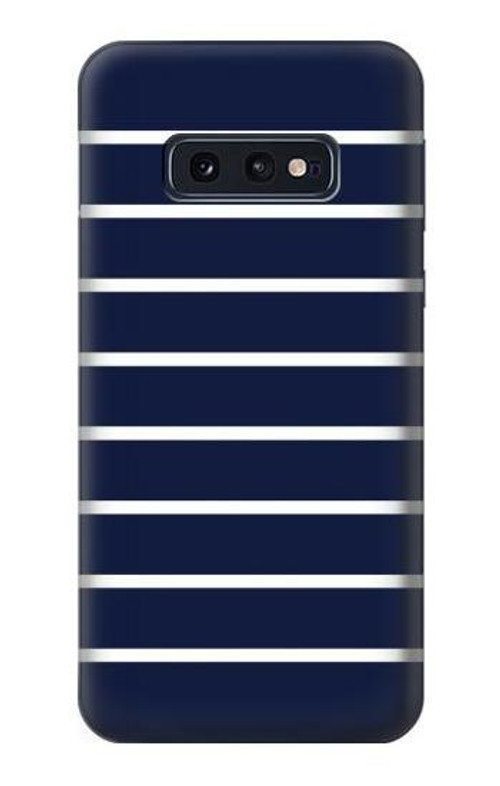 S2767 Navy White Striped Case Cover Custodia per Samsung Galaxy S10e