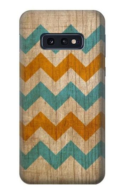 S3033 Vintage Wood Chevron Graphic Printed Case Cover Custodia per Samsung Galaxy S10e