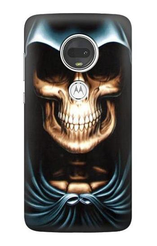 S0225 Skull Grim Reaper Case Cover Custodia per Motorola Moto G7, Moto G7 Plus