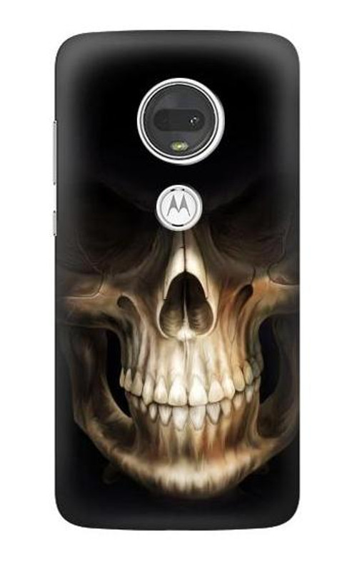 S1107 Skull Face Grim Reaper Case Cover Custodia per Motorola Moto G7, Moto G7 Plus