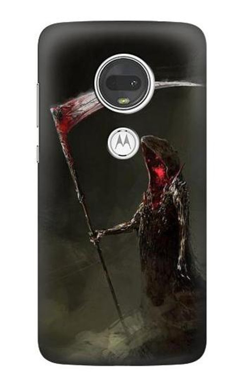 S1319 Grim Reaper Death Scythe Case Cover Custodia per Motorola Moto G7, Moto G7 Plus