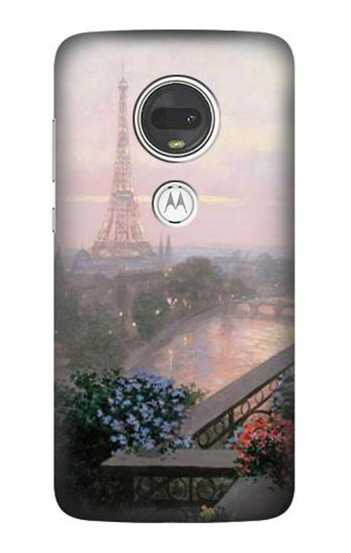 S1443 Terrace in Paris Eifel Case Cover Custodia per Motorola Moto G7, Moto G7 Plus