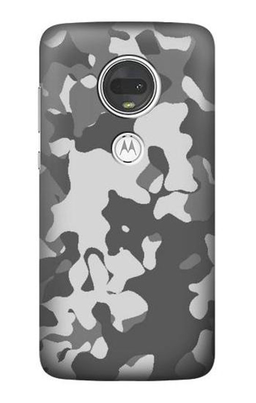 S2186 Gray Camo Camouflage Graphic Printed Case Cover Custodia per Motorola Moto G7, Moto G7 Plus