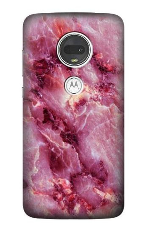 S3052 Pink Marble Graphic Printed Case Cover Custodia per Motorola Moto G7, Moto G7 Plus