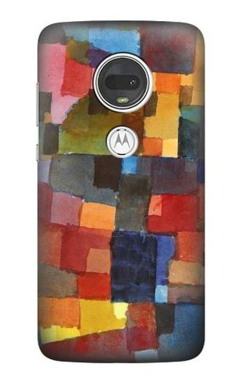 S3341 Paul Klee Raumarchitekturen Case Cover Custodia per Motorola Moto G7, Moto G7 Plus