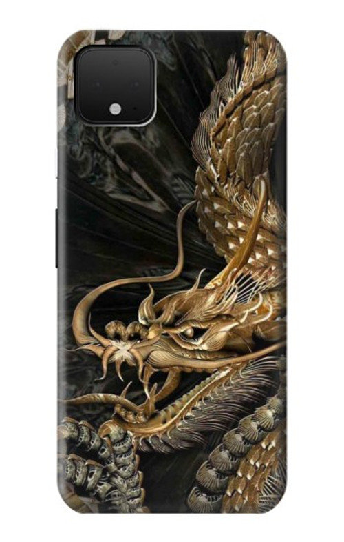 S0426 Gold Dragon Case Cover Custodia per Google Pixel 4