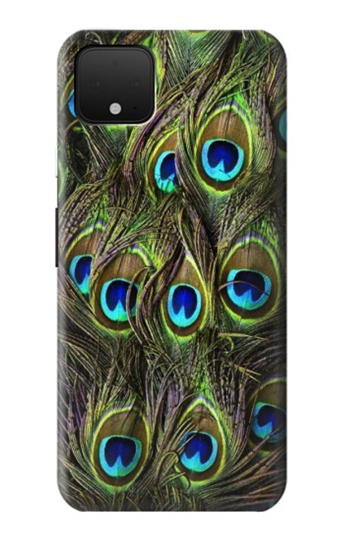 S1965 Peacock Feather Case Cover Custodia per Google Pixel 4 S1965 Peacock Feather Case Cover Custodia per Google Pixel 4