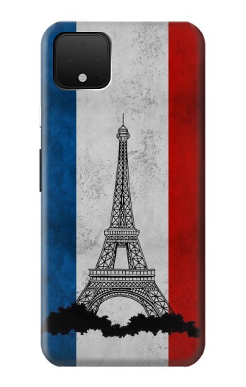 S2859 Vintage France Flag Eiffel Tower Case Cover Custodia per Google Pixel 4
