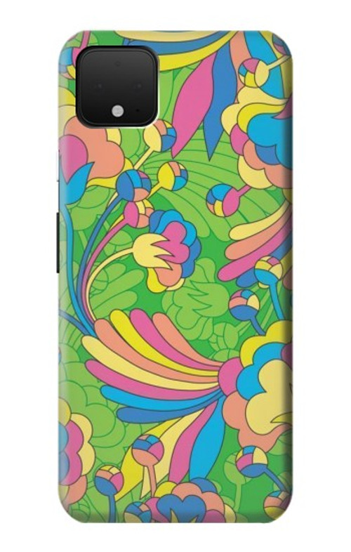 S3273 Flower Line Art Pattern Case Cover Custodia per Google Pixel 4