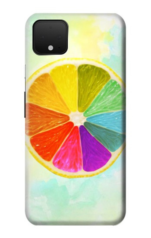 S3493 Colorful Lemon Case Cover Custodia per Google Pixel 4