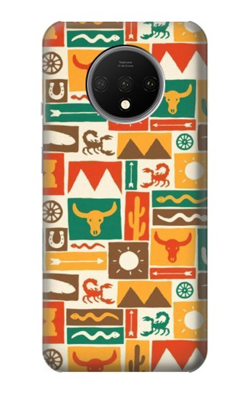 S1873 Western Pattern Case Cover Custodia per OnePlus 7T S1873 Western Pattern Case Cover Custodia per OnePlus 7T