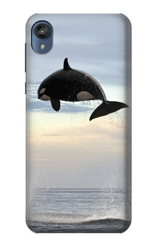 S1349 Killer whale Orca Case Cover Custodia per Motorola Moto E6, Moto E (6th Gen)