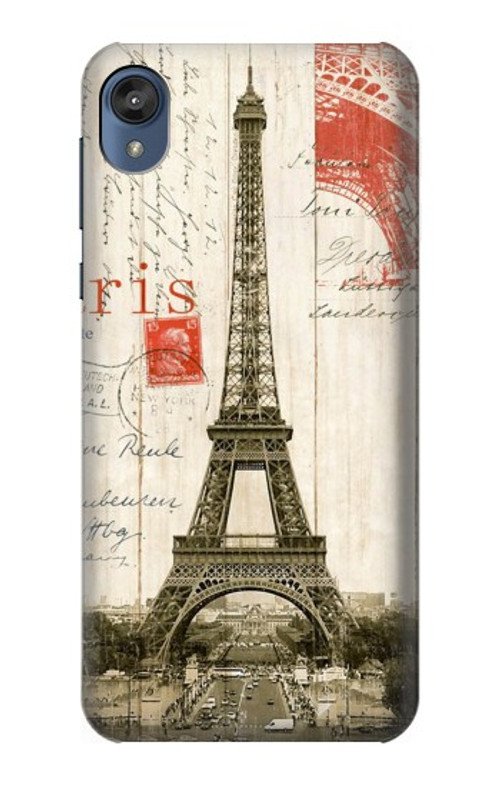 S2108 Eiffel Tower Paris Postcard Case Cover Custodia per Motorola Moto E6, Moto E (6th Gen)