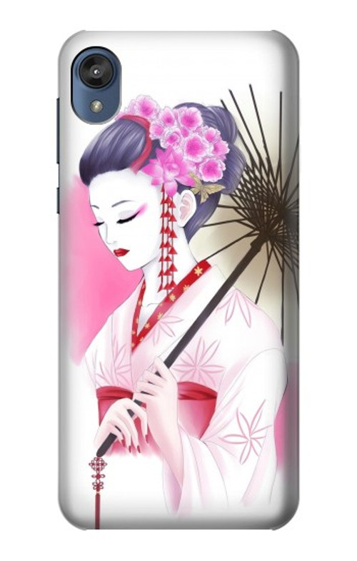 S2579 Japanese Traditional Geisha Kimono Case Cover Custodia per Motorola Moto E6, Moto E (6th Gen)