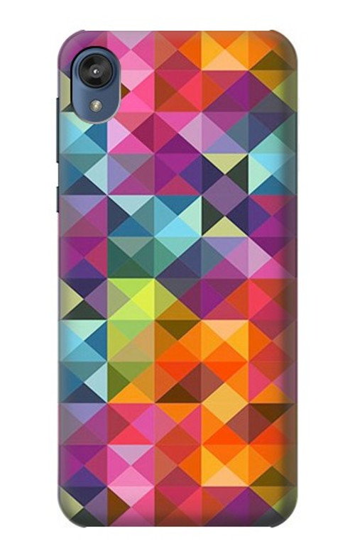 S3477 Abstract Diamond Pattern Case Cover Custodia per Motorola Moto E6, Moto E (6th Gen)