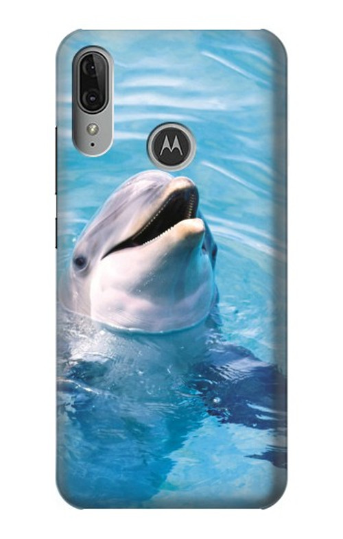 S1291 Dolphin Case Cover Custodia per Motorola Moto E6 Plus, Moto E6s