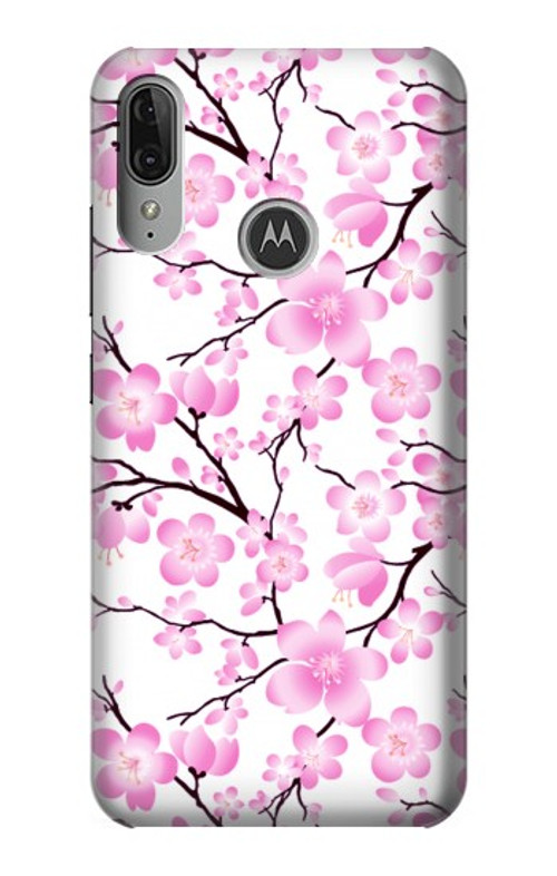 S1972 Sakura Cherry Blossoms Case Cover Custodia per Motorola Moto E6 Plus, Moto E6s