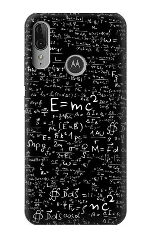 S2574 Mathematics Physics Blackboard Equation Case Cover Custodia per Motorola Moto E6 Plus, Moto E6s