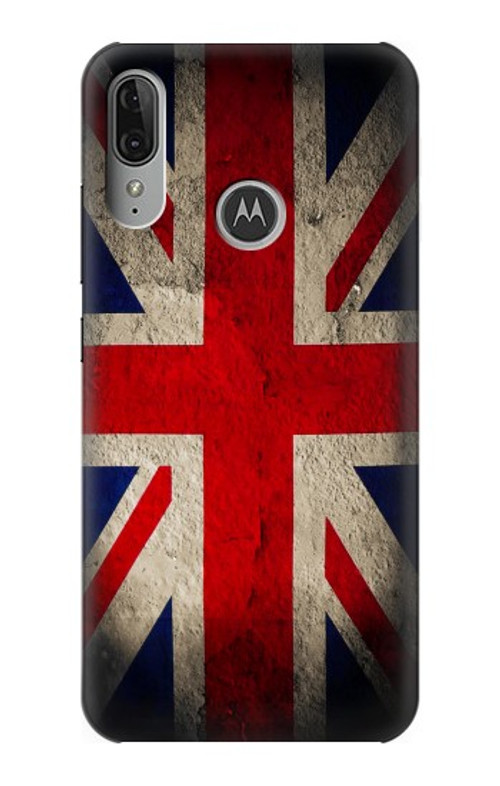 S2894 Vintage British Flag Case Cover Custodia per Motorola Moto E6 Plus, Moto E6s