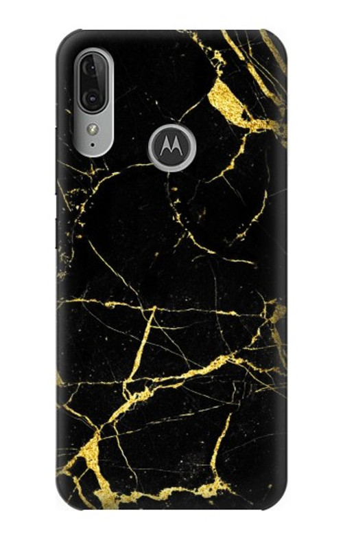 S2896 Gold Marble Graphic Printed Case Cover Custodia per Motorola Moto E6 Plus, Moto E6s