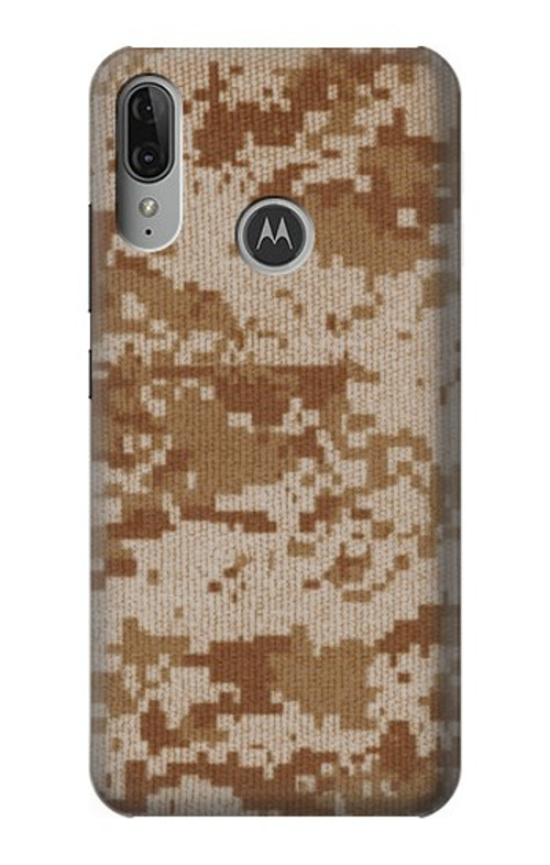 S2939 Desert Digital Camo Camouflage Case Cover Custodia per Motorola Moto E6 Plus, Moto E6s