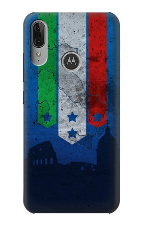 S2983 Italy Football Soccer Euro 2016 Case Cover Custodia per Motorola Moto E6 Plus, Moto E6s