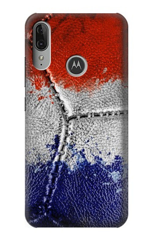 S3304 France Flag Vintage Football Graphic Case Cover Custodia per Motorola Moto E6 Plus, Moto E6s