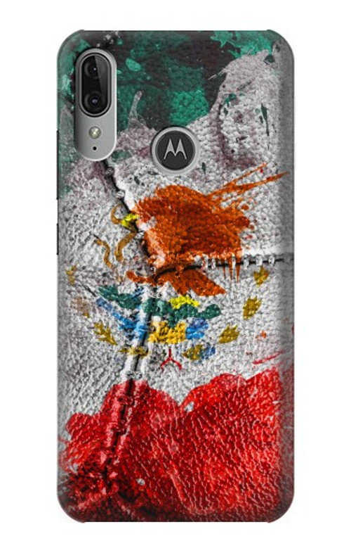 S3314 Mexico Flag Vinatage Football Graphic Case Cover Custodia per Motorola Moto E6 Plus, Moto E6s