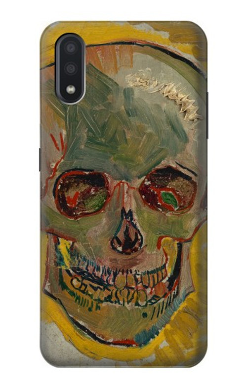 S3359 Vincent Van Gogh Skull Case Cover Custodia per Samsung Galaxy A01