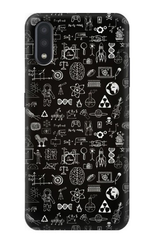 S3426 Blackboard Science Case Cover Custodia per Samsung Galaxy A01