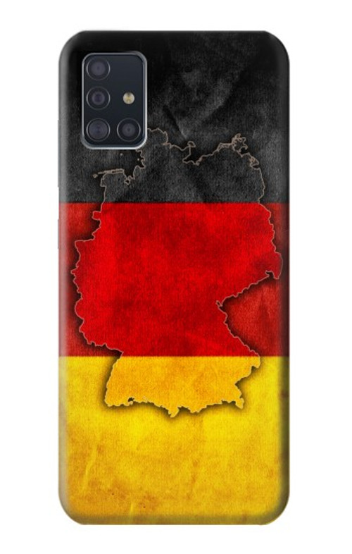 S2935 Germany Flag Map Case Cover Custodia per Samsung Galaxy A51