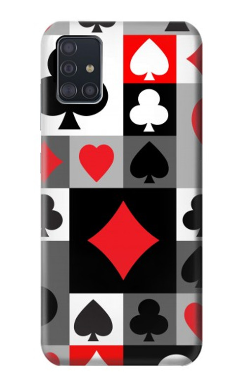 S3463 Poker Card Suit Case Cover Custodia per Samsung Galaxy A51