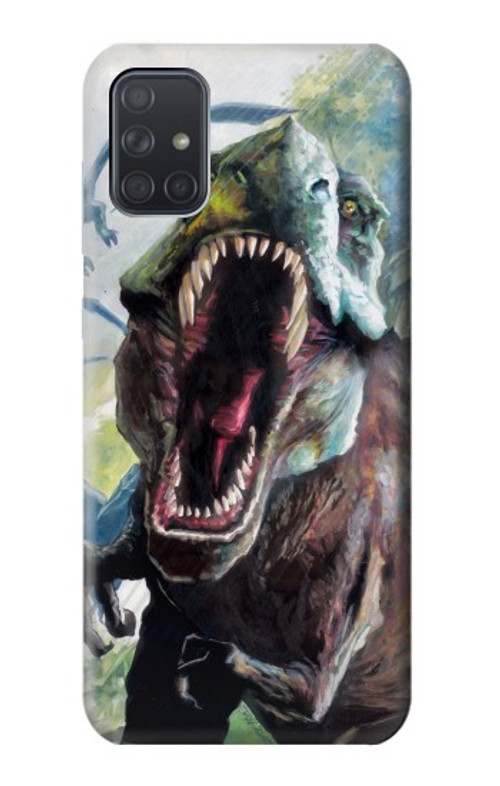 S1453 Trex Tyrannosaurus Rex Dinosaur Case Cover Custodia per Samsung Galaxy A71
