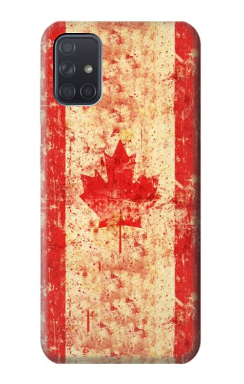 S1603 Canada Flag Old Vintage Case Cover Custodia per Samsung Galaxy A71 S1603 Canada Flag Old Vintage Case Cover Custodia per Samsung Galaxy A71