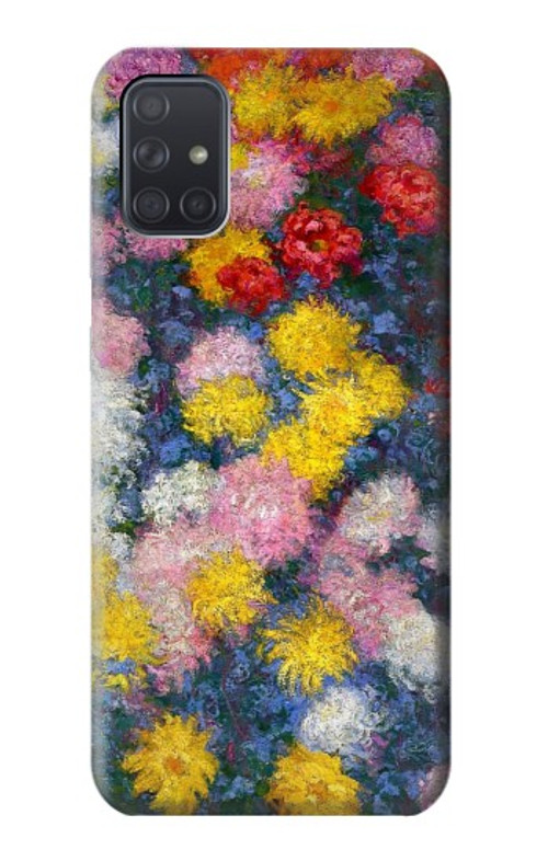 S3342 Claude Monet Chrysanthemums Case Cover Custodia per Samsung Galaxy A71