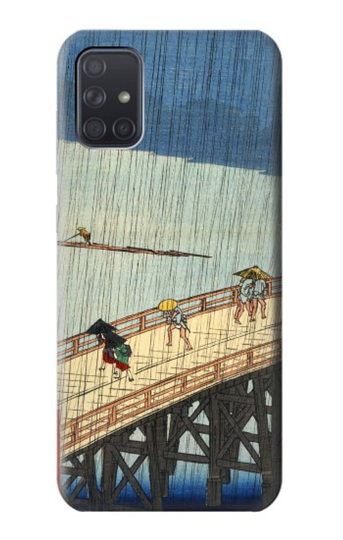 S3347 Utagawa Hiroshige Sudden shower Case Cover Custodia per Samsung Galaxy A71