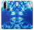 S1869 Tie Dye Blue Case Cover Custodia per Motorola One Action (Moto P40 Power)