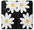 S2315 Daisy White Flowers Case Cover Custodia per Motorola One Action (Moto P40 Power)