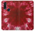 S2480 Tie Dye Red Case Cover Custodia per Motorola One Action (Moto P40 Power)