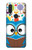S2521 Cute Nerd Owl Cartoon Case Cover Custodia per Motorola One Action (Moto P40 Power)