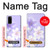 S2361 Purple White Flowers Case Cover Custodia per Samsung Galaxy S20