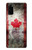 S2490 Canada Maple Leaf Flag Texture Case Cover Custodia per Samsung Galaxy S20