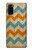 S3033 Vintage Wood Chevron Graphic Printed Case Cover Custodia per Samsung Galaxy S20