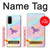 S3203 Rainbow Unicorn Case Cover Custodia per Samsung Galaxy S20