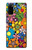 S3281 Colorful Hippie Flowers Pattern Case Cover Custodia per Samsung Galaxy S20